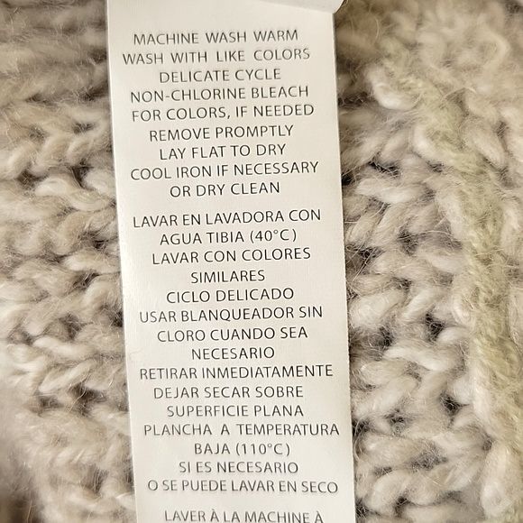 KENSIE PRETTY Turtleneck Cowlneck Short Sleeve Loose Knit Sweater size S - Picture 10 of 10